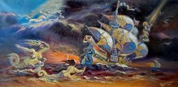 Gemälde, The Temptation of St. Anthony, Daniil Litvinov