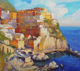 Peinture, Manarola Cinque Terre, Alisa Onipchenko-Cherniakovska