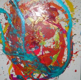 Painting, Faces 5, Emma Donaldson