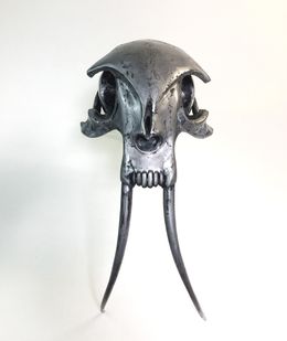 Sculpture, Tiger Skull 2, Benoît Polvêche
