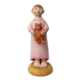 Skulpturen, Mon doudou doux et roux - Série portrait de l'enfance, Nellka