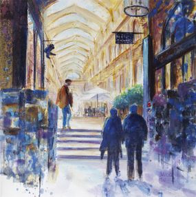 Gemälde, Passage - Scène de vie citadine, Annie Madec