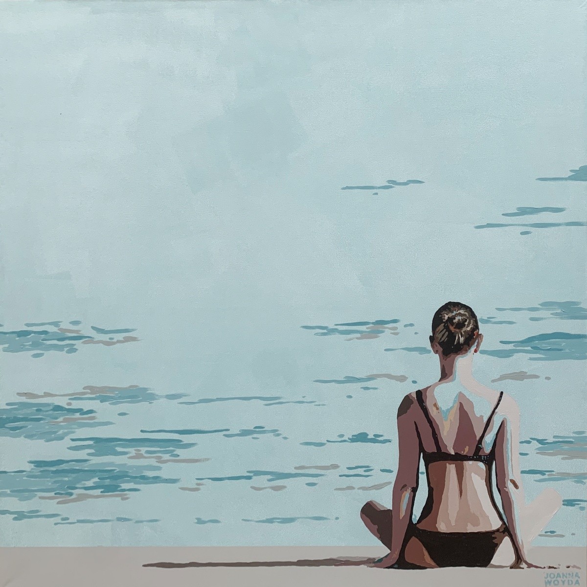 Joanna Woyda, Beach. A sitting Girl Joanna Woyda, Beach. A sitting Girl