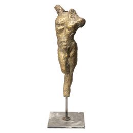 Skulpturen, Ephèbe I - Corps humain bronze doré pique, Lynn Gaël Galan