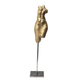 Sculpture, Fémina V - Corps féminin bronze doré pique, Lynn Gaël Galan
