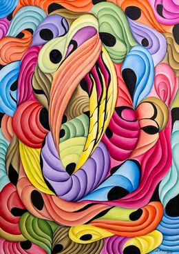 Painting, Hot and cold, Danai Kafchitsa