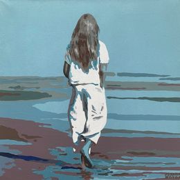 Gemälde, Beach. Waves, Joanna Woyda