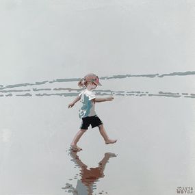 Gemälde, Beach. First steps, Joanna Woyda