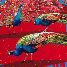 Gemälde, Peacocks 36, Rafal Gadowski