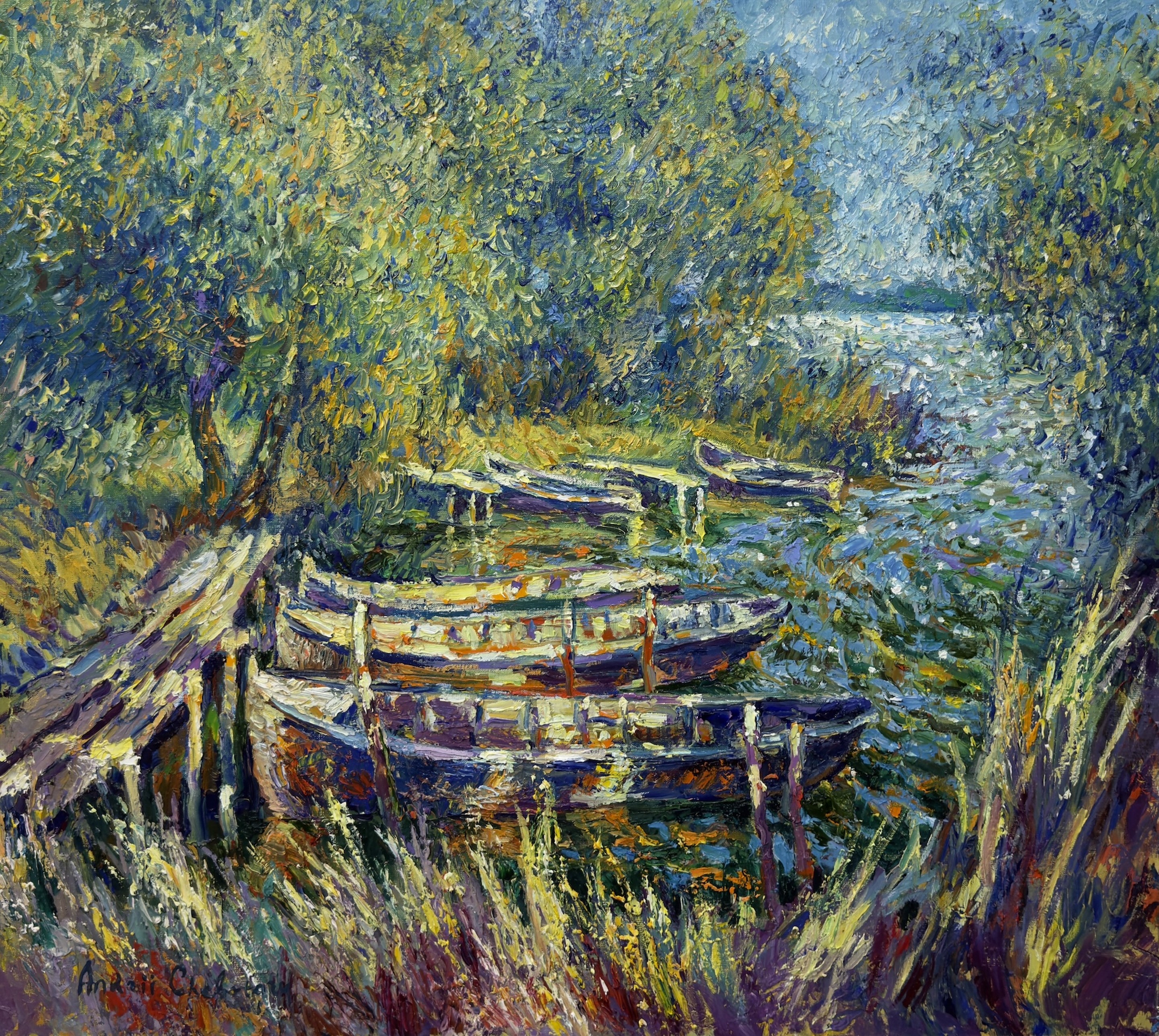 Andrii Chebotaru, Evening on the Danube Andrii Chebotaru, Evening on the Danube