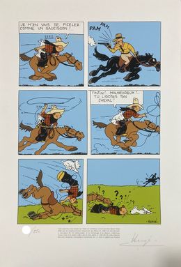 Drucke, Tintin en Amérique Bicentenaire, Georges Remi (Hergé)