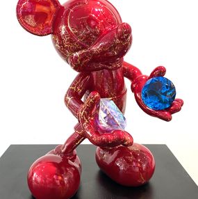 Sculpture, Mickey diamond red craked, Jimmy Pelage