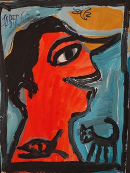 Gemälde, Sans Titre, Jaber Al Mahjoub