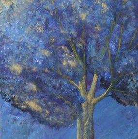 Gemälde, L'arbre à or - Paysage de Nature, Marie Freisses dite Flamaelle