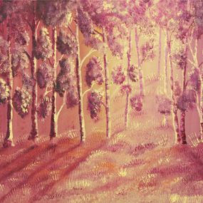 Gemälde, Innocence végétale - Paysage de forêt, Marie Freisses dite Flamaelle