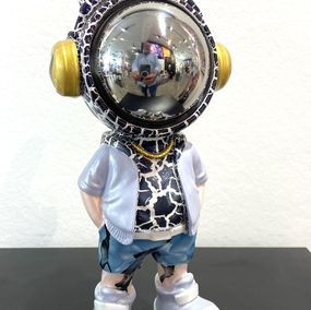 Sculpture, Astro rabbit black and grey, Jimmy Pelage