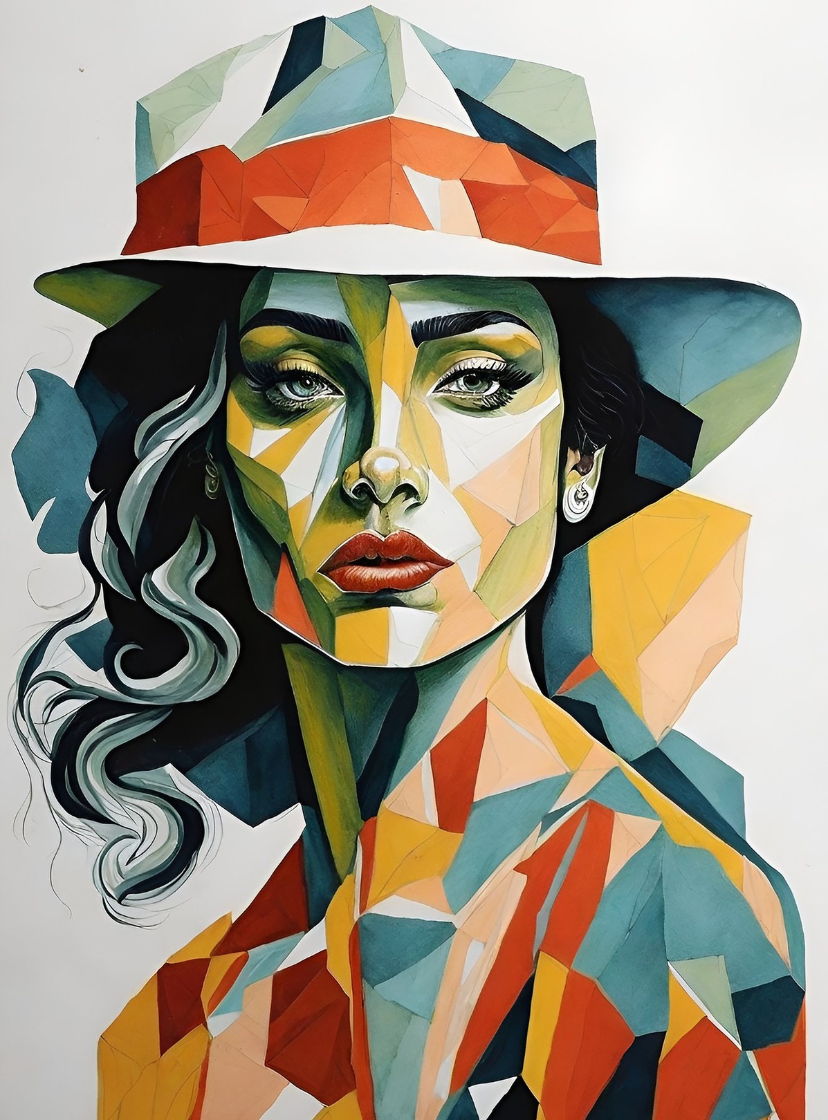 Gongas, Cubism with a hat Gongas, Cubism with a hat