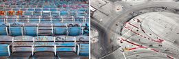Fotografía, Bleachers and Port of Miami, Diptych. From the Architecture Series, Jill Peters