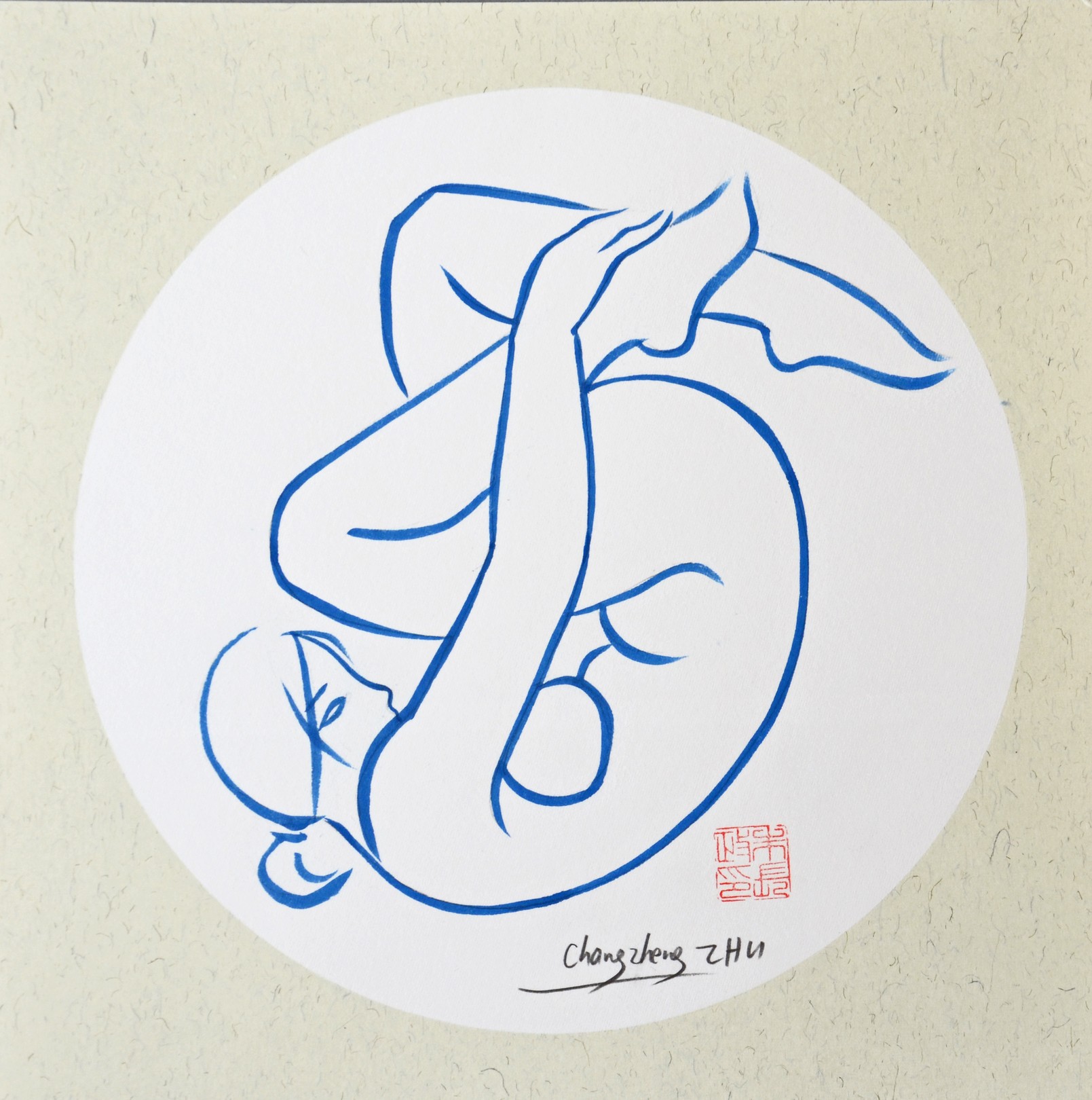 Changzheng Zhu, Contorsion bleue Changzheng Zhu, Contorsion bleue