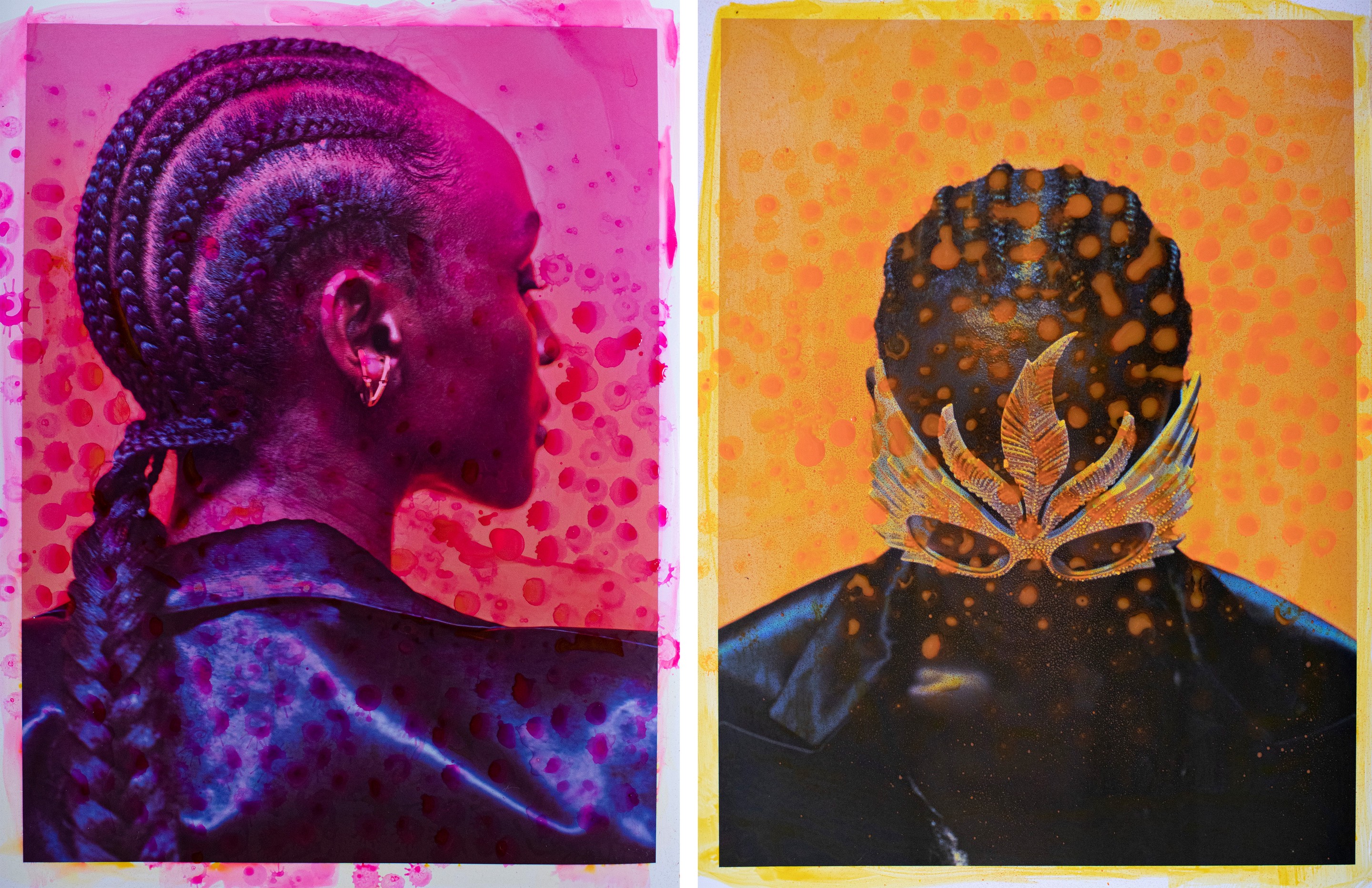 Hunter & Gatti, Lous and Kakoma Diptych. Photograph intervened by the artists. Hunter & Gatti, Lous and Kakoma Diptych. Photograph intervened by the artists.