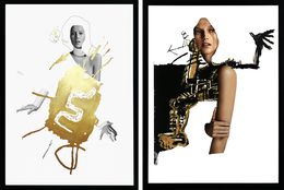 Fotografien, Gold Griot Head, and Gold Griot Feet. Diptych From The Series Fact Sheet, Hunter & Gatti