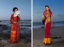 Fotografía, Vijay and Julie, Protrait. From The Series The Third Gender of India, Jill Peters