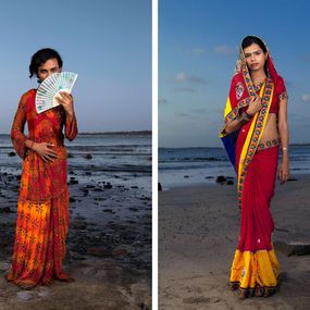 Photography, Vijay and Julie, Protrait. From The Series The Third Gender of India, Jill Peters