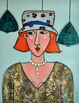 Gemälde, Le collier de perles, Patricia Simsa