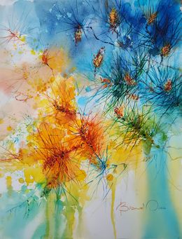 Gemälde, En attendant Noël/ Série "24 bouquets du saison", Nadia Bodnar