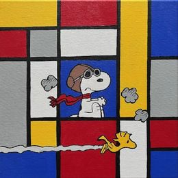 Pintura, Mondriaan x Snoopy / Joe Cool, Paapi