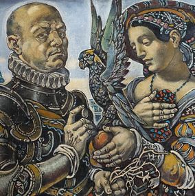 Gemälde, Temptation in Rome, Oleg Litvinov