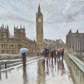 Painting, London Rain, Daniel Murgatroyd