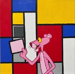 Pintura, Mondriaan x Pink Panther, Paapi