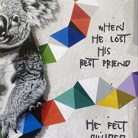 Gemälde, Missing a friend, Hama Woods
