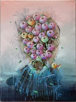 Peinture, Blooming Portrait 2024 #1, Collin van der Sluijs