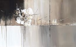Peinture, Grey gold in Structure, Tatiana Malinovscaia