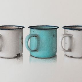 Painting, 3 cups, Karina Lara