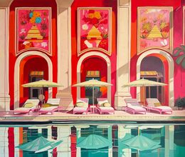 Painting, Time to relax, Lilly Muth