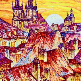 Gemälde, The Sunrise of Prague, Gabriel Monte