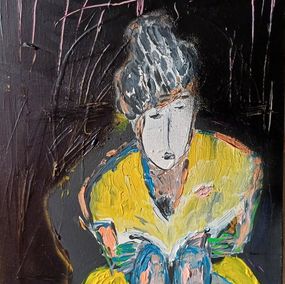 Gemälde, Une nuit sans sommeil, un soir sans lune, Élisabeth Gineste (Sitelle)