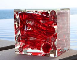 Sculpture, Campari Pop Art Cube, Nikki Floran