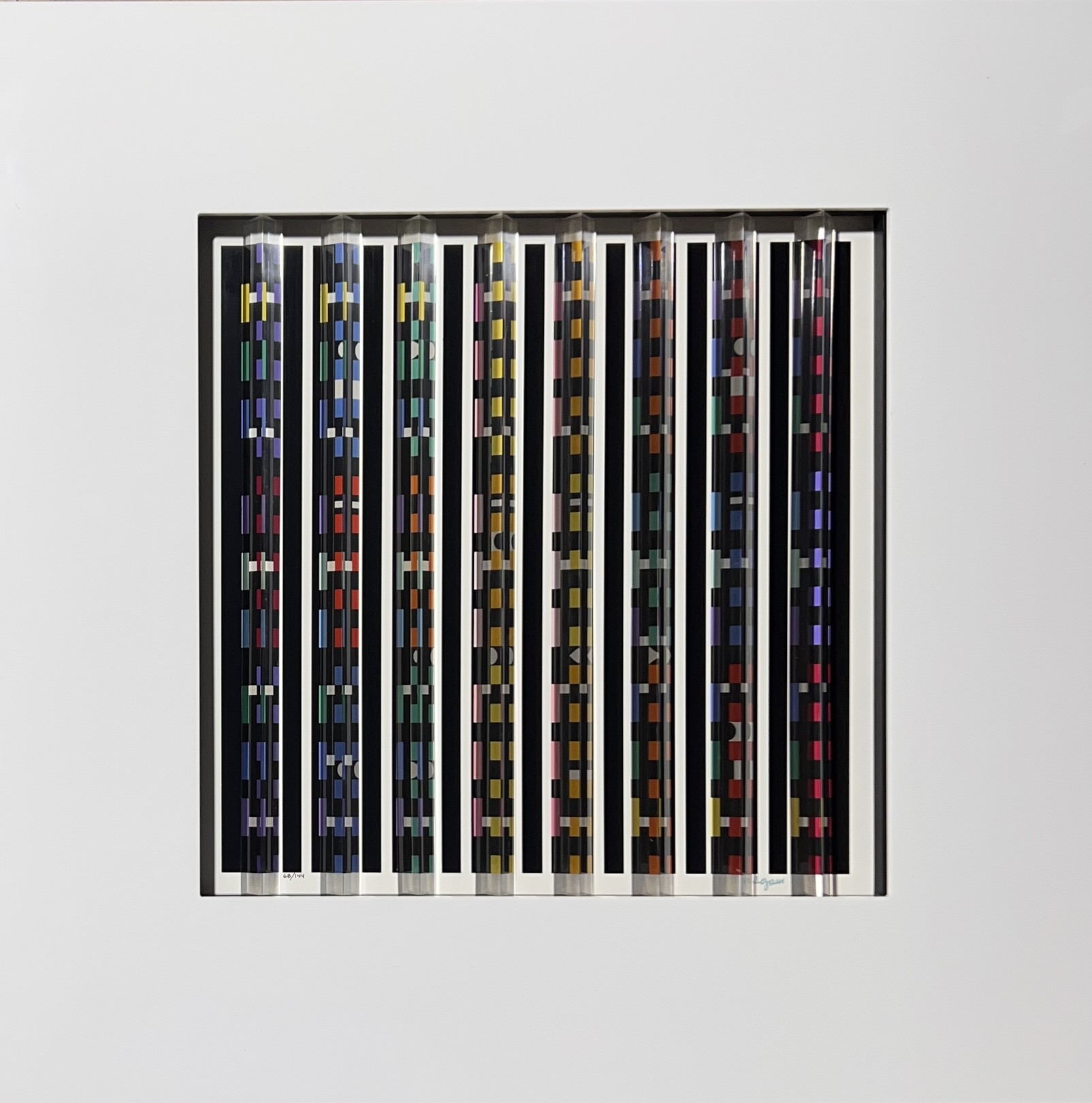 Yaacov Agam, Night Lights Prismagraph Yaacov Agam, Night Lights Prismagraph