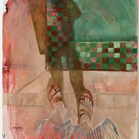 Gemälde, Les pieds dans l'eau, Eva Romain