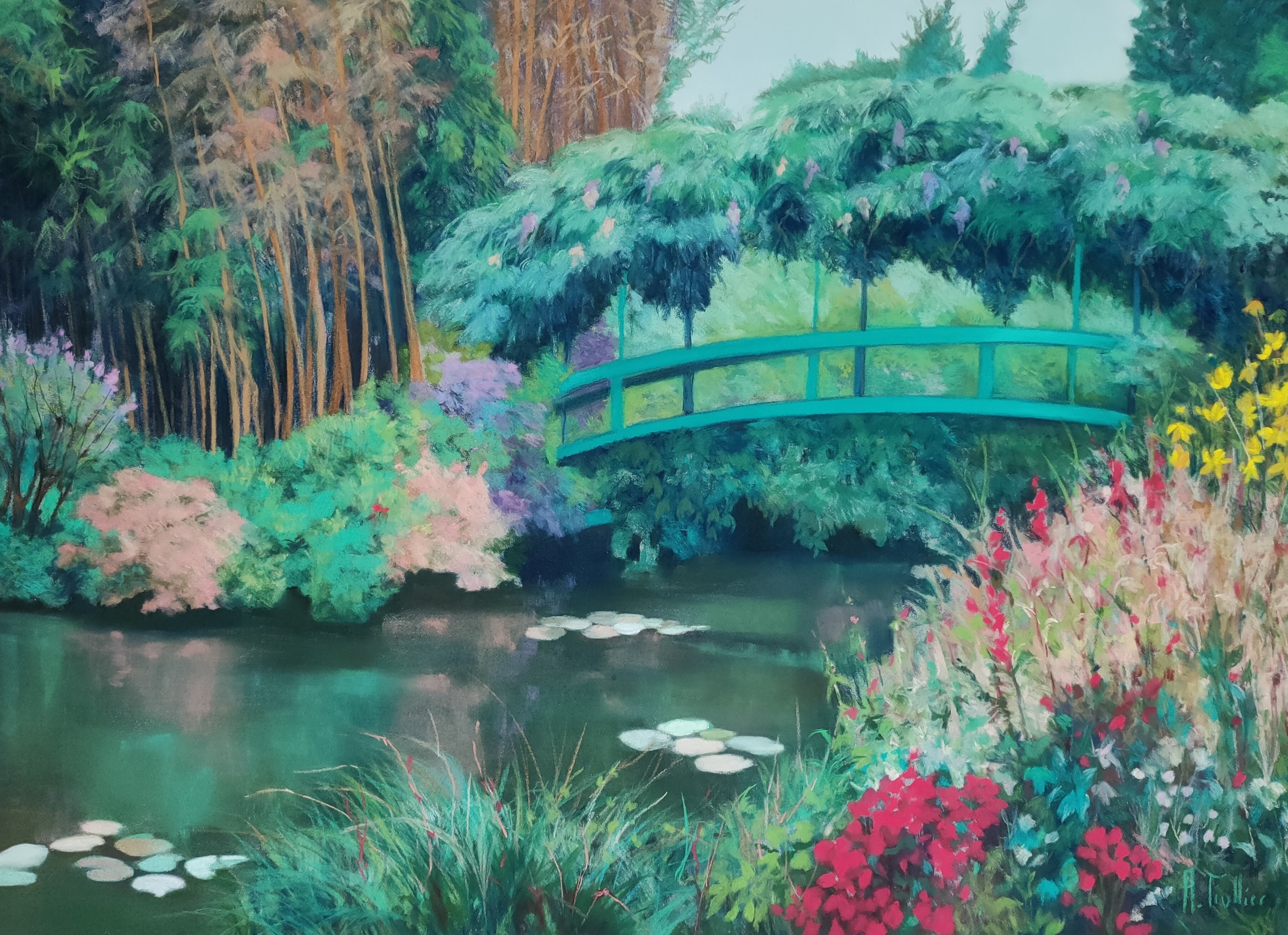 Agnès Tiollier, Le jardin de Monet Agnès Tiollier, Le jardin de Monet