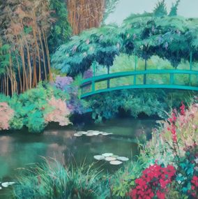 Dessin, Le jardin de Monet, Agnès Tiollier