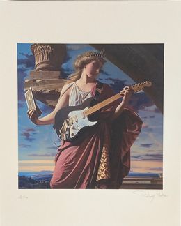 Print, La fille et la guitare, Rodney Haker