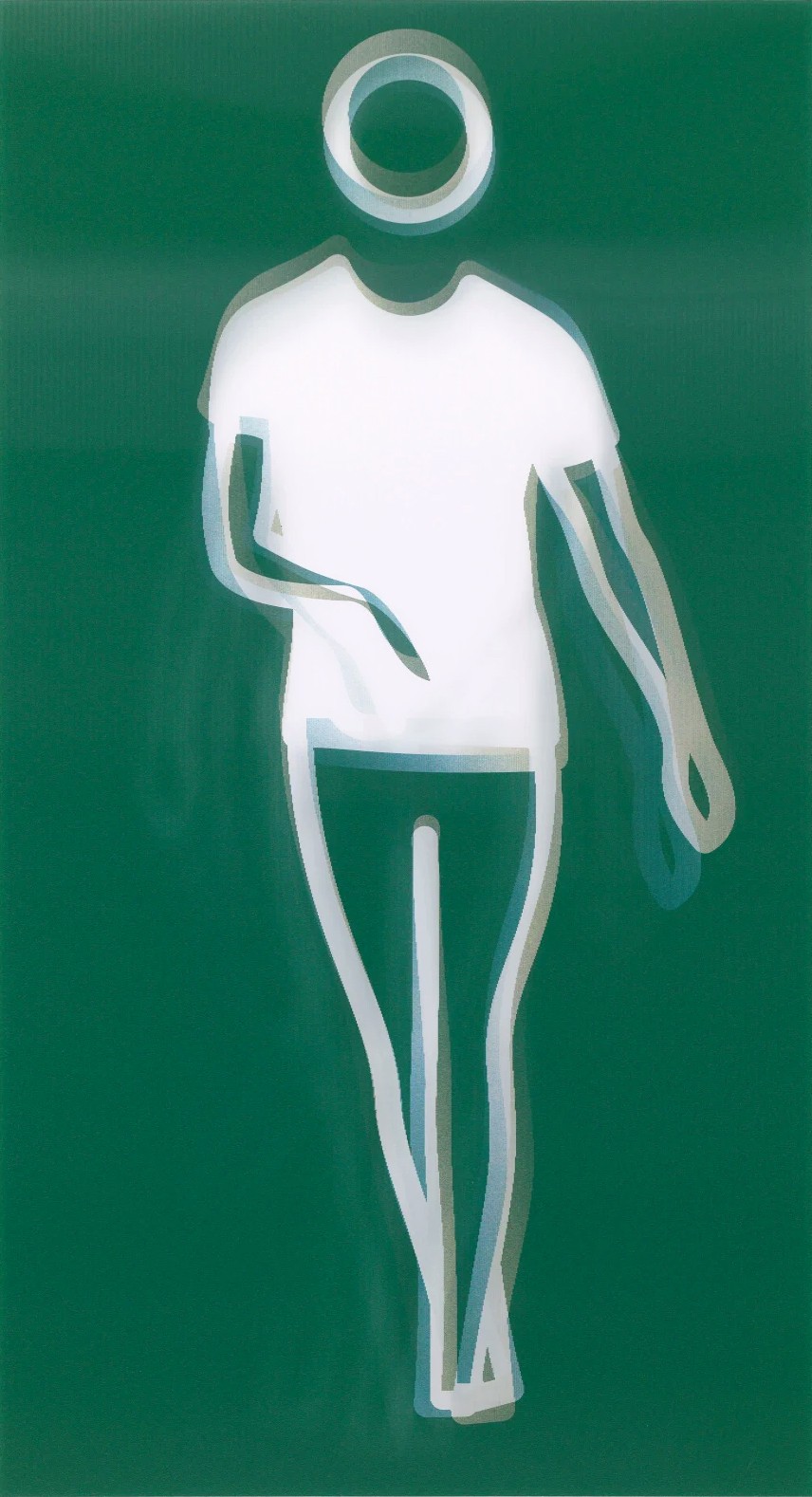 Julian Opie, Dance, Figure 2 (huge signed lenticular acrylic panel) Julian Opie, Dance, Figure 2 (huge signed lenticular acrylic panel)