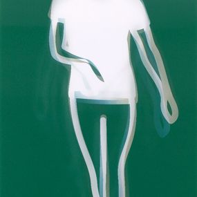 Print, Dance, Figure 2 (huge signed lenticular acrylic panel), Julian Opie
