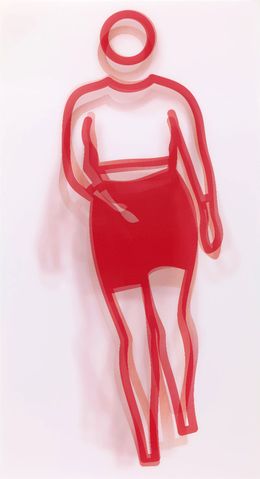Drucke, Dance, Figure 3 (huge signed lenticular acrylic panel), Julian Opie