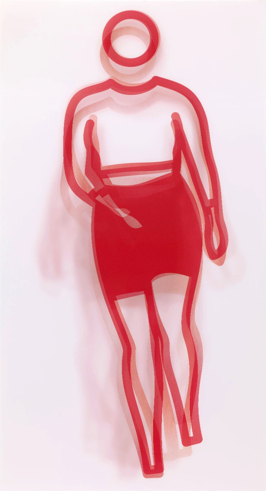 Julian Opie, Dance, Figure 3 (huge signed lenticular acrylic panel) Julian Opie, Dance, Figure 3 (huge signed lenticular acrylic panel)